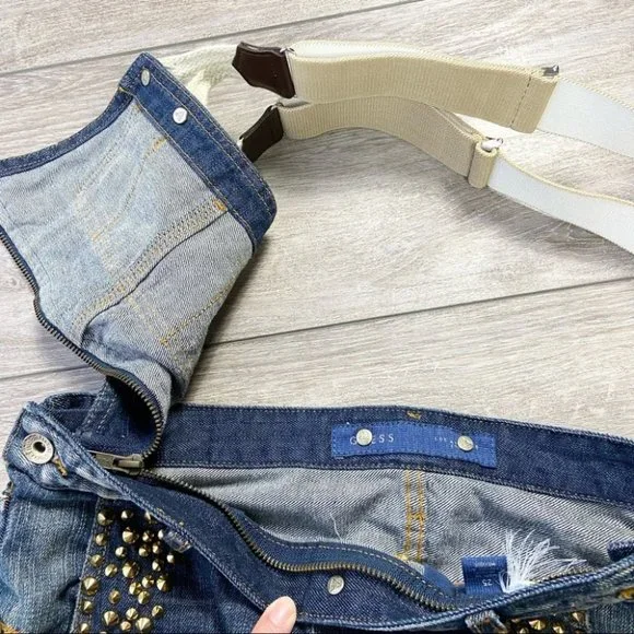 GUESS LIMITED EDITION VEROS STUDDED OVERALLS - Picture 15 of 16